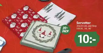 DollarStore Servetter erbjuda