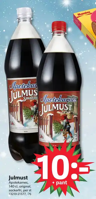 DollarStore Julmust erbjuda