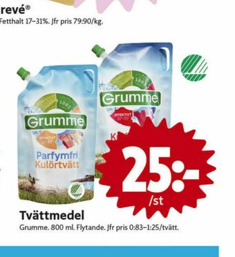 ICA Nära Grumme Tvättmedel flytande erbjuda
