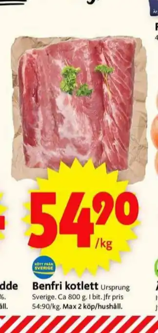 ICA Supermarket Kotlett erbjuda