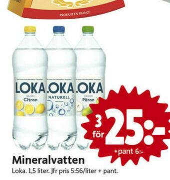 ICA Nära Päron Mineralvatten erbjuda