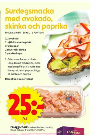 ICA Supermarket Charkuterifabriken Skinka erbjuda