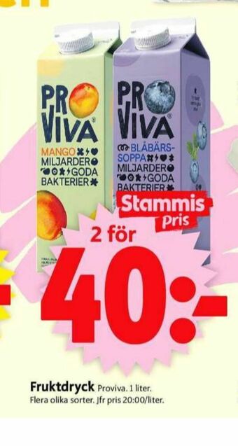 ICA Supermarket ProViva Fruktdryck erbjuda
