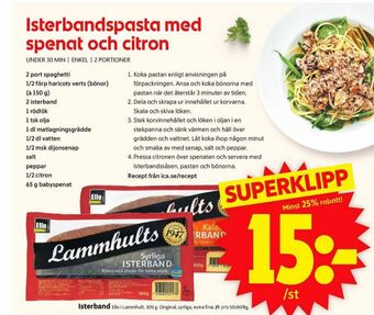 ICA Supermarket Lammhults Isterband Isterband erbjuda