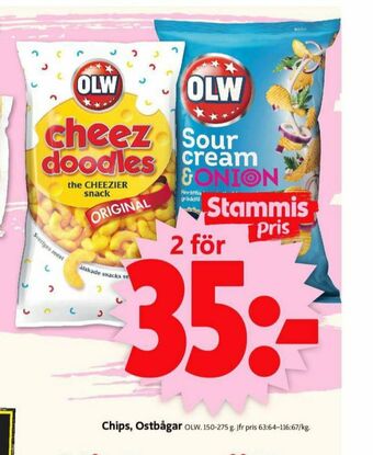 ICA Supermarket OLW Ostbågar erbjuda