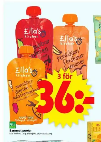 ICA Supermarket Ellas Kitchen Barnmat erbjuda