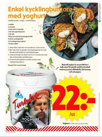 ICA Supermarket Salakis Yoghurt erbjuda