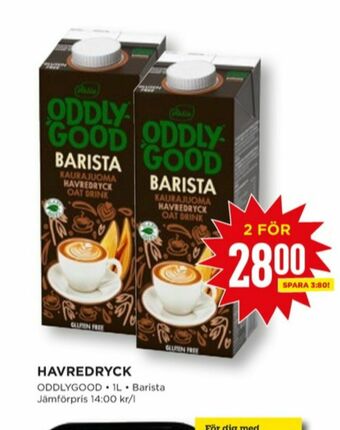 Willys Valio Oddlygood Barista Havredryck erbjuda