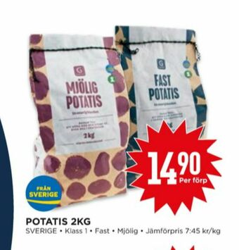 Willys Garant Potatis erbjuda