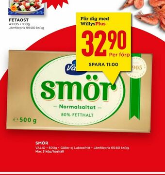 Willys Hemma Valio Smör erbjuda