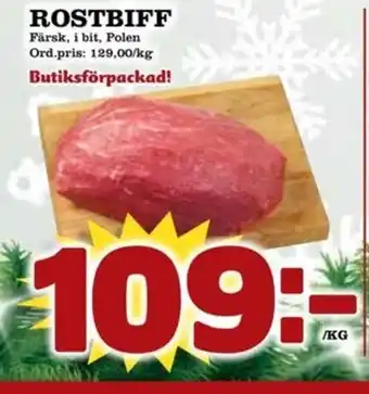 Supergrossen ROSTBIFF erbjuda