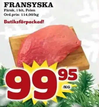 Supergrossen FRANSYSKA erbjuda