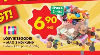 ÖoB Candy king lösviktsgodis erbjuda