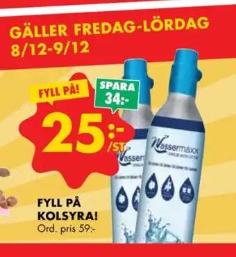 ÖoB Wassermaxx kolsyrepatron erbjuda