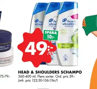 ÖoB Head&shoulders shampoo erbjuda