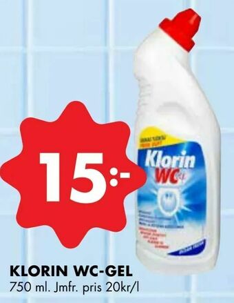 ÖoB Klorin wc-gel erbjuda