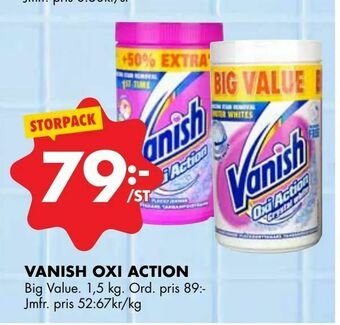 ÖoB Vanish oxi action erbjuda