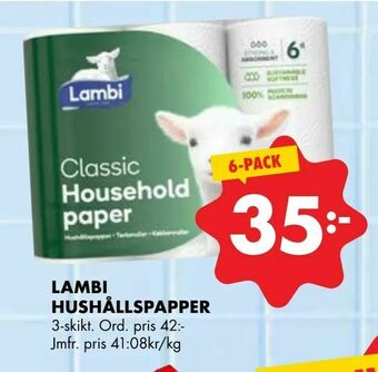 ÖoB Lambi hushållspapper erbjuda