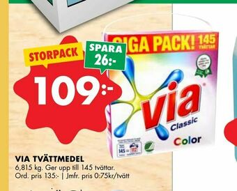 ÖoB Via tvättmedel erbjuda