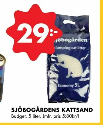 ÖoB Sjöbogårdens kattsand erbjuda