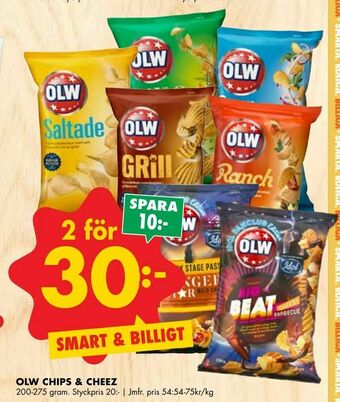 ÖoB Olw chips & cheez erbjuda