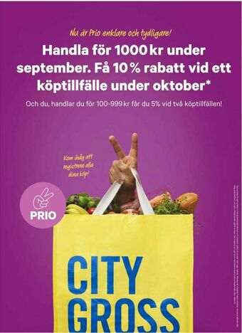 City Gross City Gross Procent erbjuda