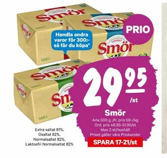 City Gross Svenskt Smör Smör erbjuda