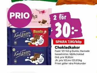 City Gross Karl Fazer Chokladkaka erbjuda