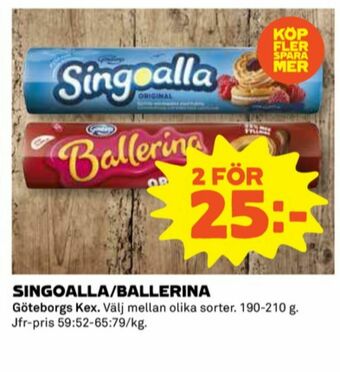 Coop Ballerina Kaffekex erbjuda