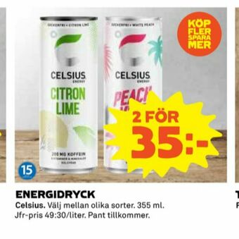Coop Citron lime Energidryck erbjuda