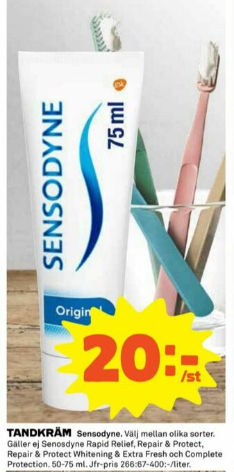 Coop Sensodyne Tandkräm erbjuda