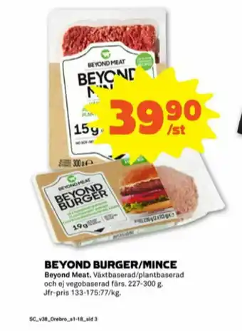 Coop Forum Beyond Meat Vegoburgare erbjuda