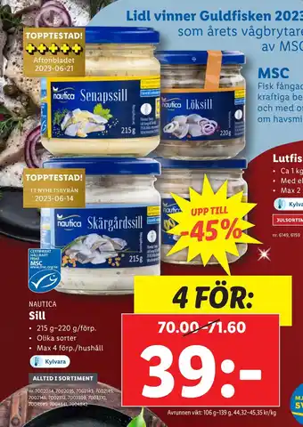Lidl Sill erbjuda