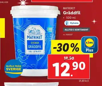 Lidl Gräddfil erbjuda