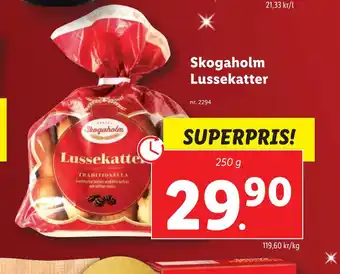 Lidl Skogaholm lussekatter erbjuda