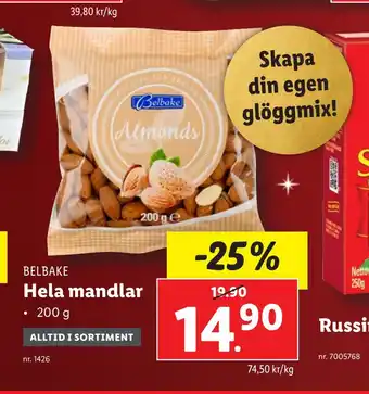 Lidl Hela mandlar erbjuda