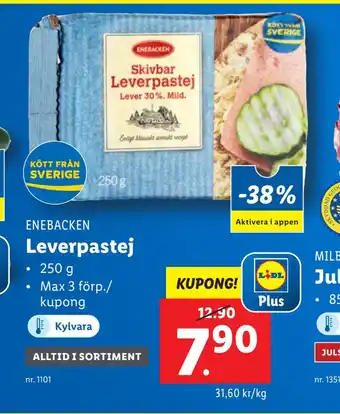 Lidl Leverpastej erbjuda