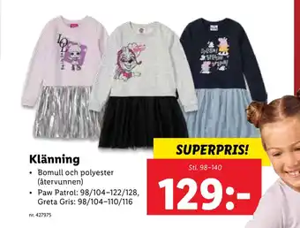 Lidl Klänning erbjuda
