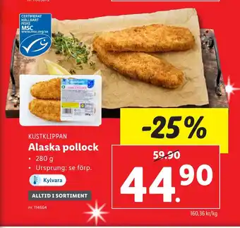 Lidl Alaska pollock erbjuda