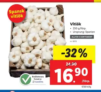 Lidl Vitlök erbjuda