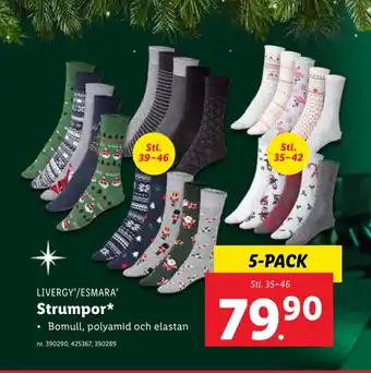 Lidl Strumpor erbjuda