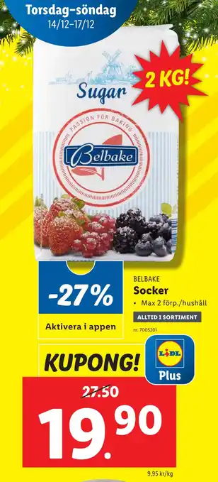 Lidl Socker erbjuda