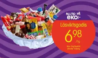 EKO Lösviktsgodis erbjuda