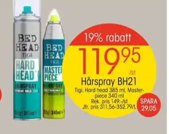 EKO Tigi bedhead styling erbjuda