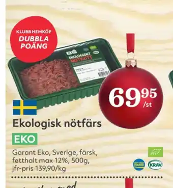 Hemköp Garant nötfärs 12% erbjuda