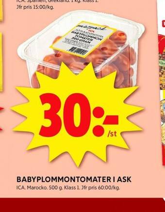 ICA Kvantum Ica plommontomater erbjuda