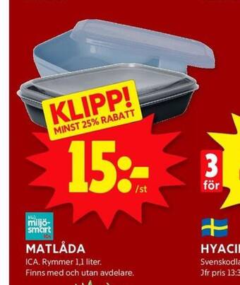 ICA Kvantum Ica matlådor erbjuda