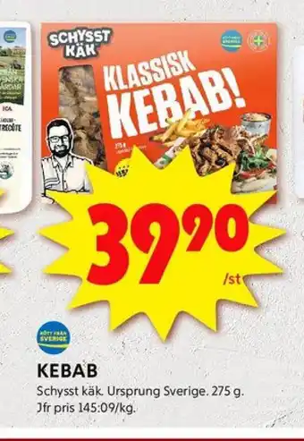 ICA Kvantum Schysst käk kebab erbjuda