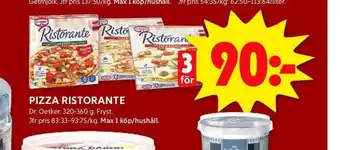 ICA Kvantum Ristorante pizza erbjuda