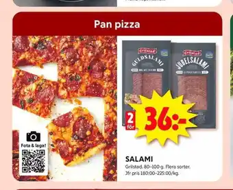 ICA Kvantum Grilstad salami erbjuda